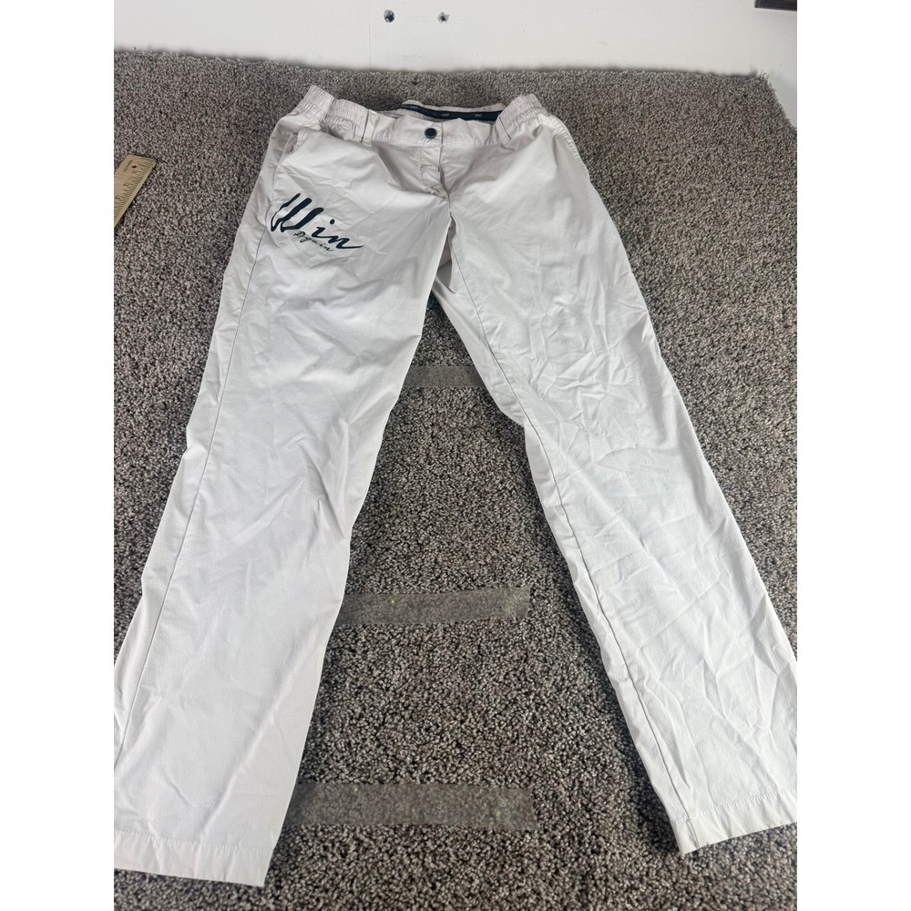 MIXIT Jeggings Women's White Black Side Stripe Elastic Waist Pull On Pants - M